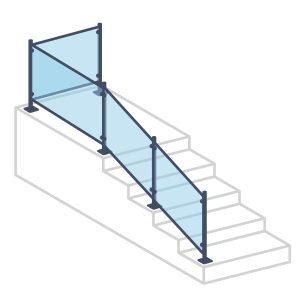 Post Glass Railing System