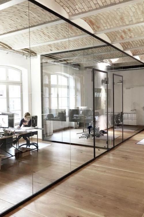 Custom glass office partition Toronto