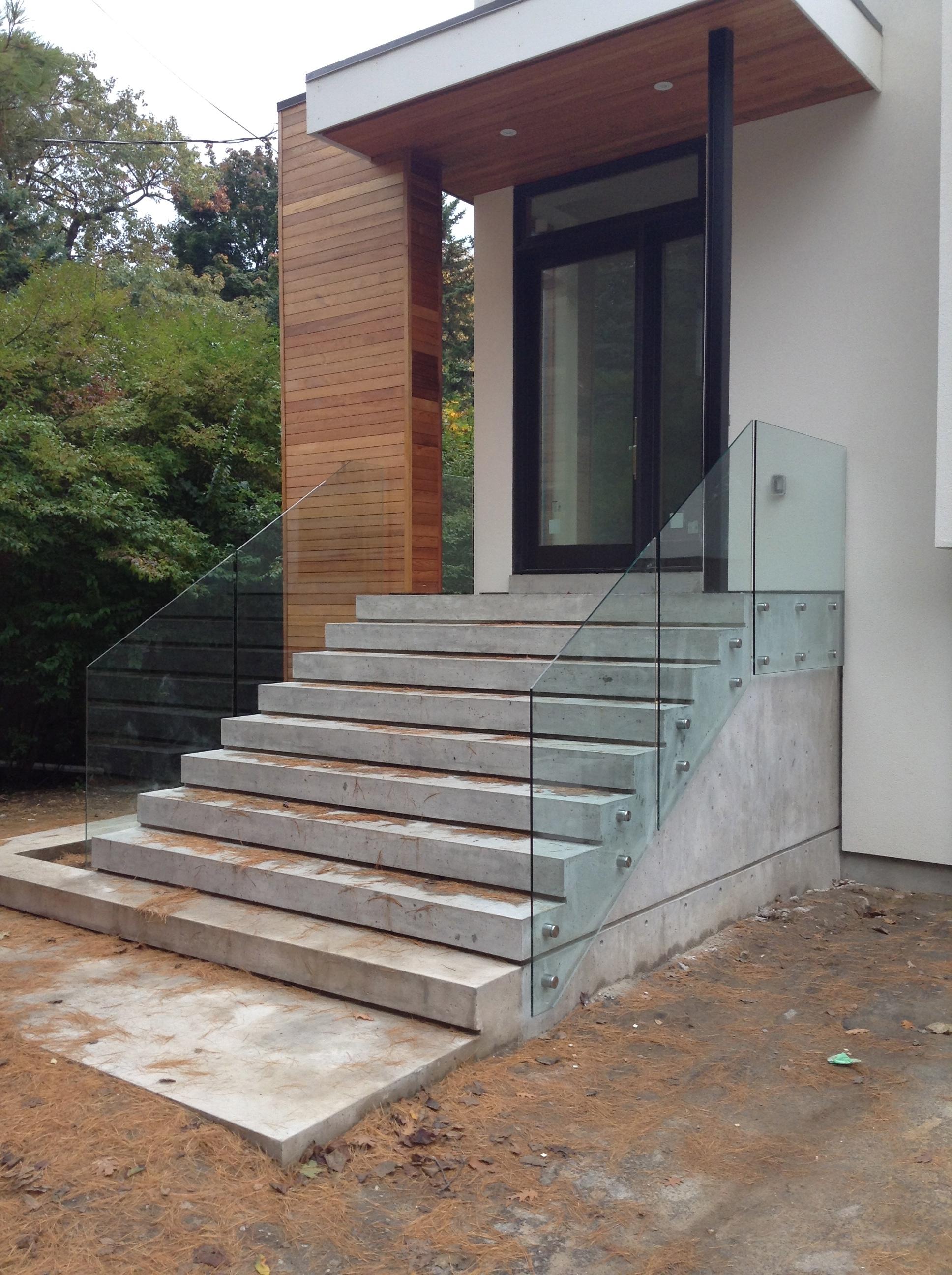 Standoff Glass Railing